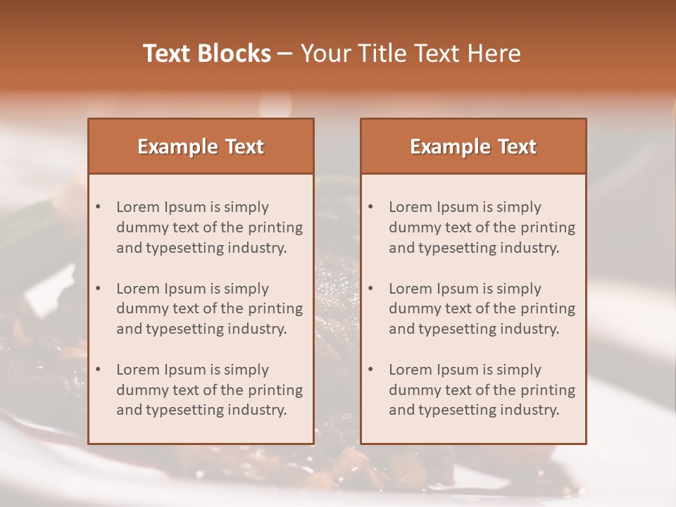 Grill Dinner Ribs PowerPoint Template