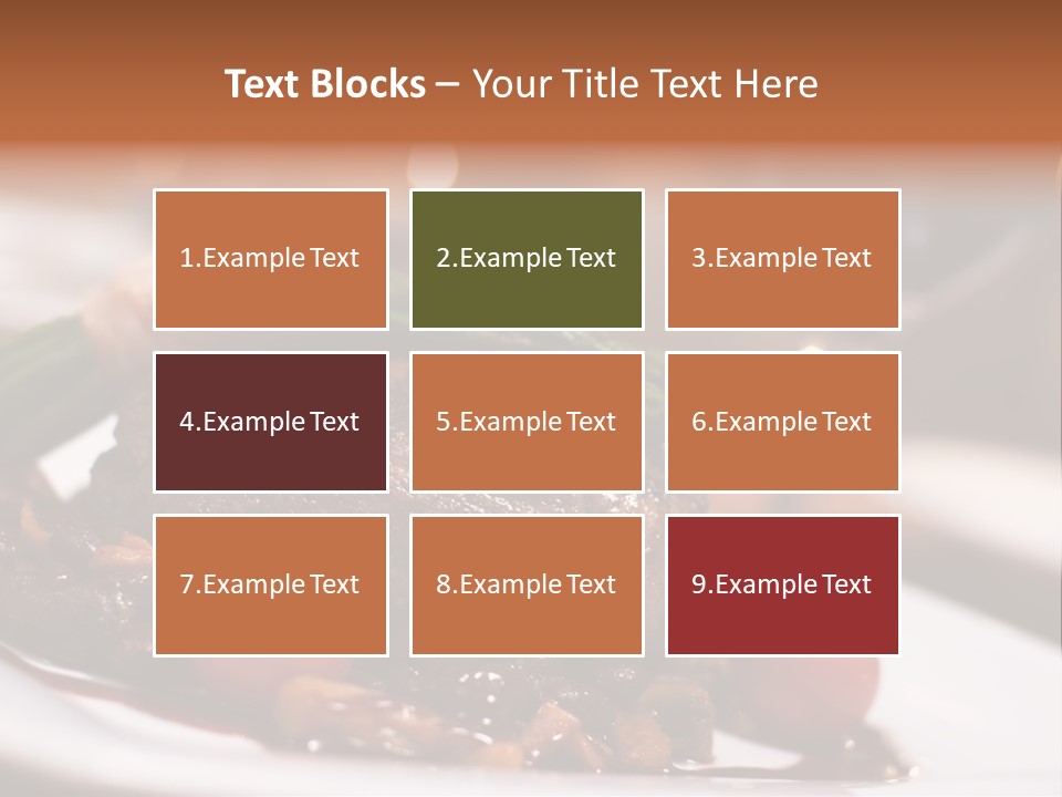 Grill Dinner Ribs PowerPoint Template