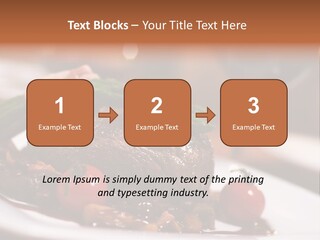 Grill Dinner Ribs PowerPoint Template