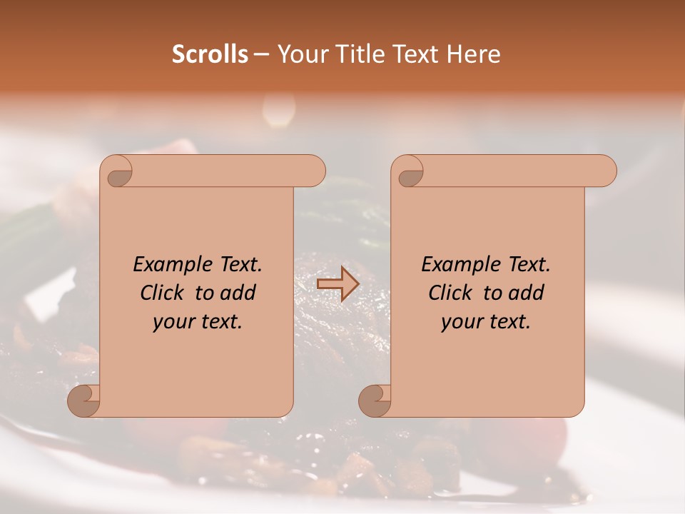 Grill Dinner Ribs PowerPoint Template