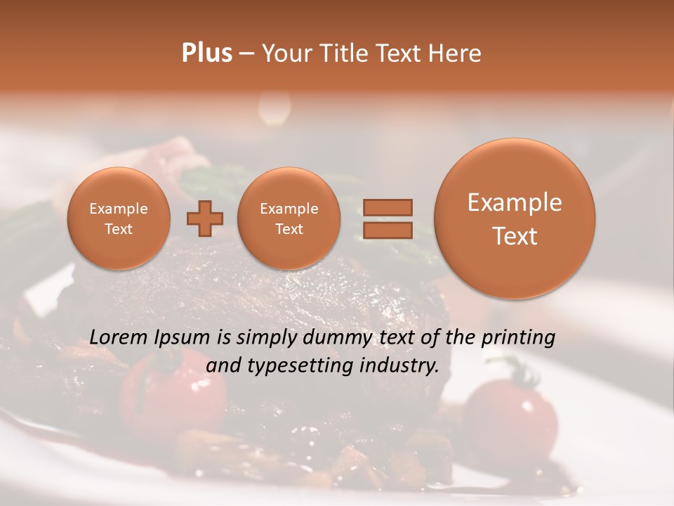 Grill Dinner Ribs PowerPoint Template