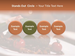 Grill Dinner Ribs PowerPoint Template