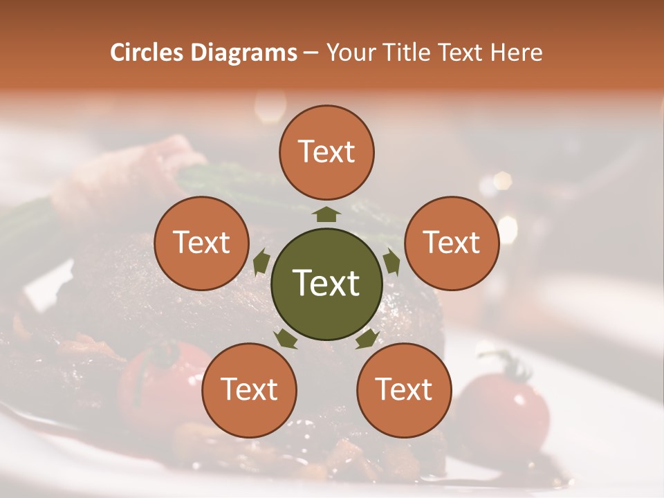 Grill Dinner Ribs PowerPoint Template