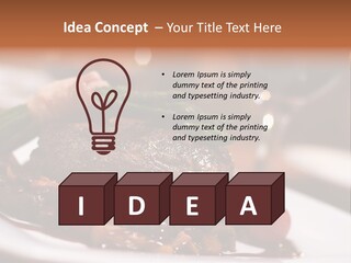 Grill Dinner Ribs PowerPoint Template