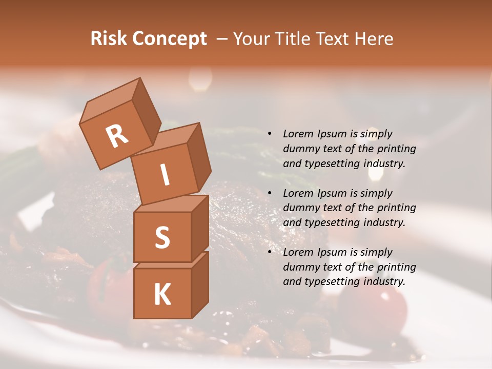 Grill Dinner Ribs PowerPoint Template