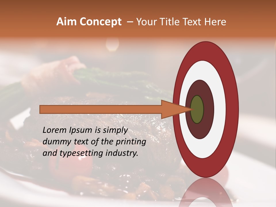 Grill Dinner Ribs PowerPoint Template