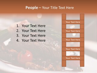 Grill Dinner Ribs PowerPoint Template