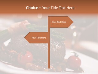 Grill Dinner Ribs PowerPoint Template