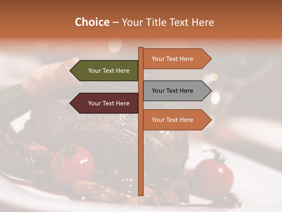 Grill Dinner Ribs PowerPoint Template