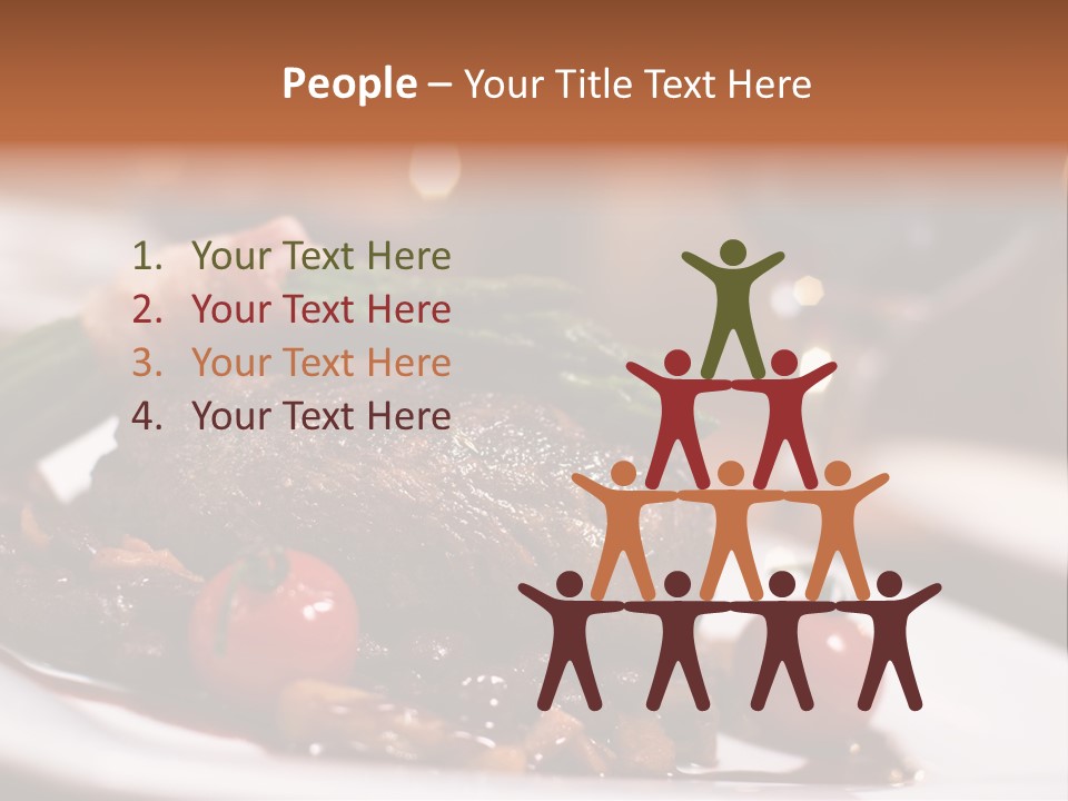 Grill Dinner Ribs PowerPoint Template