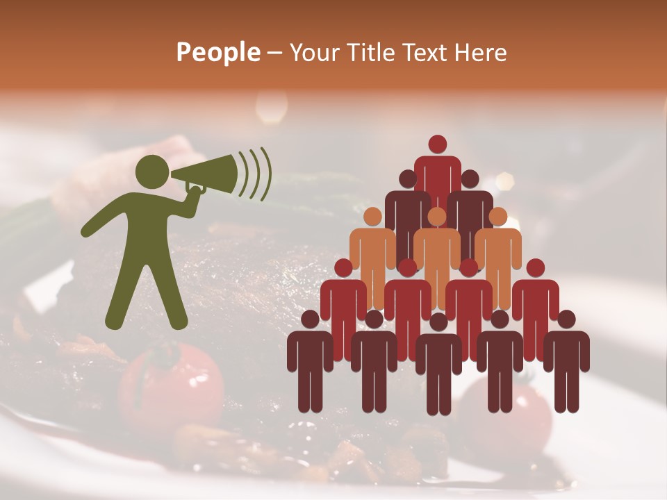 Grill Dinner Ribs PowerPoint Template