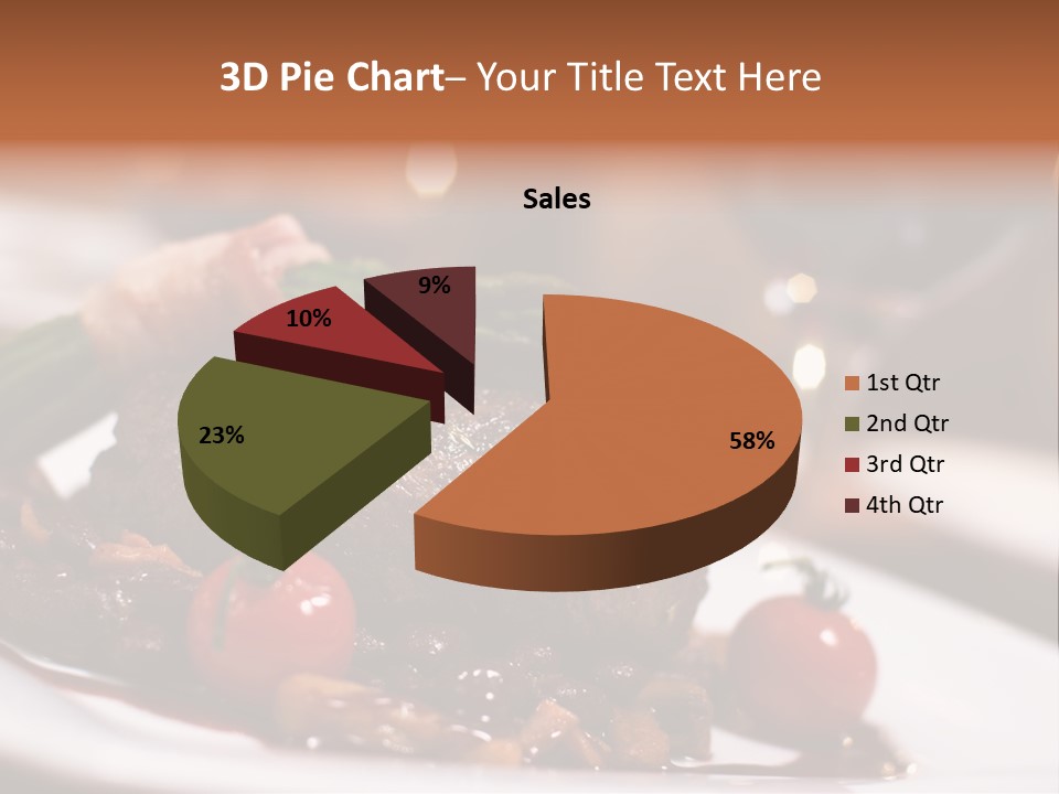 Grill Dinner Ribs PowerPoint Template