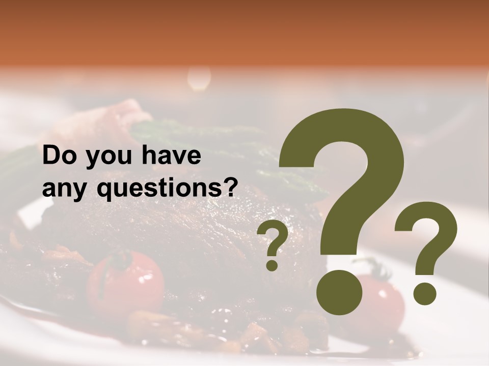 Grill Dinner Ribs PowerPoint Template