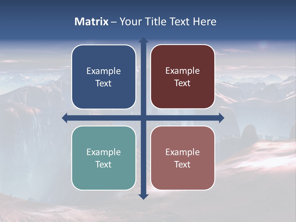 Futuristic View Ravine PowerPoint Template