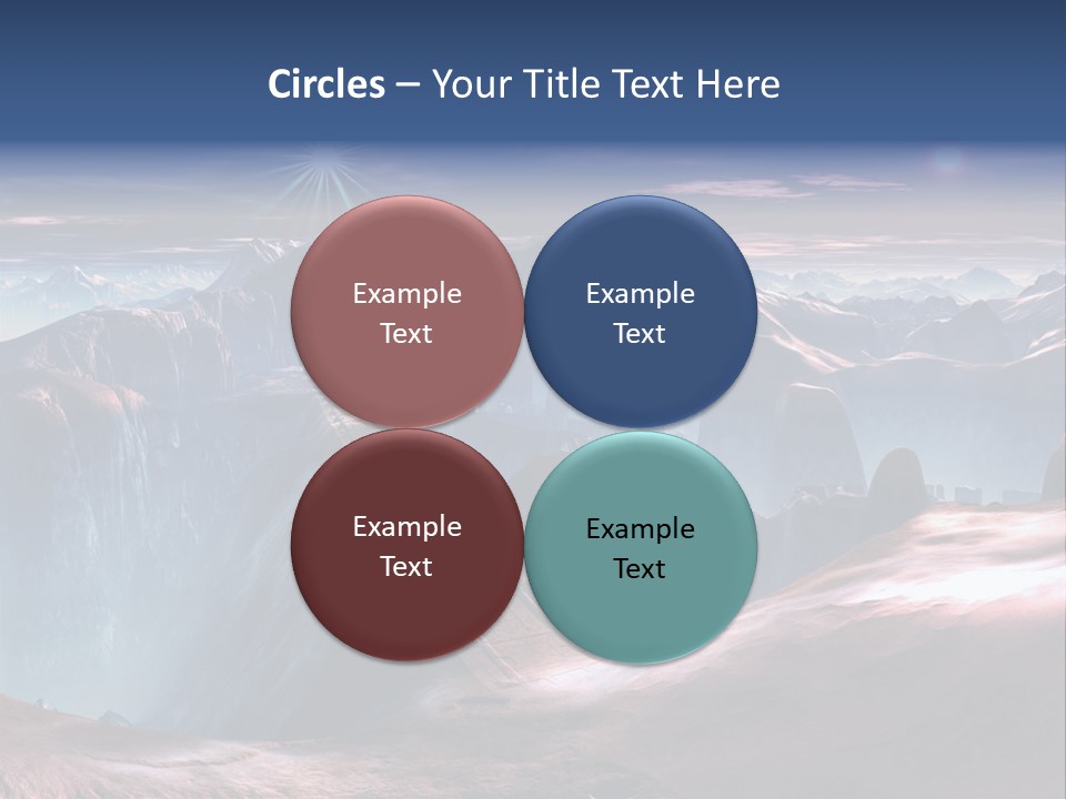 Futuristic View Ravine PowerPoint Template