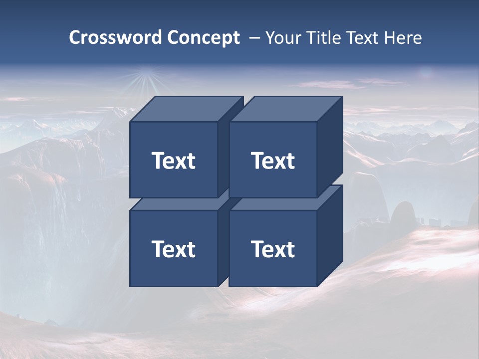 Futuristic View Ravine PowerPoint Template