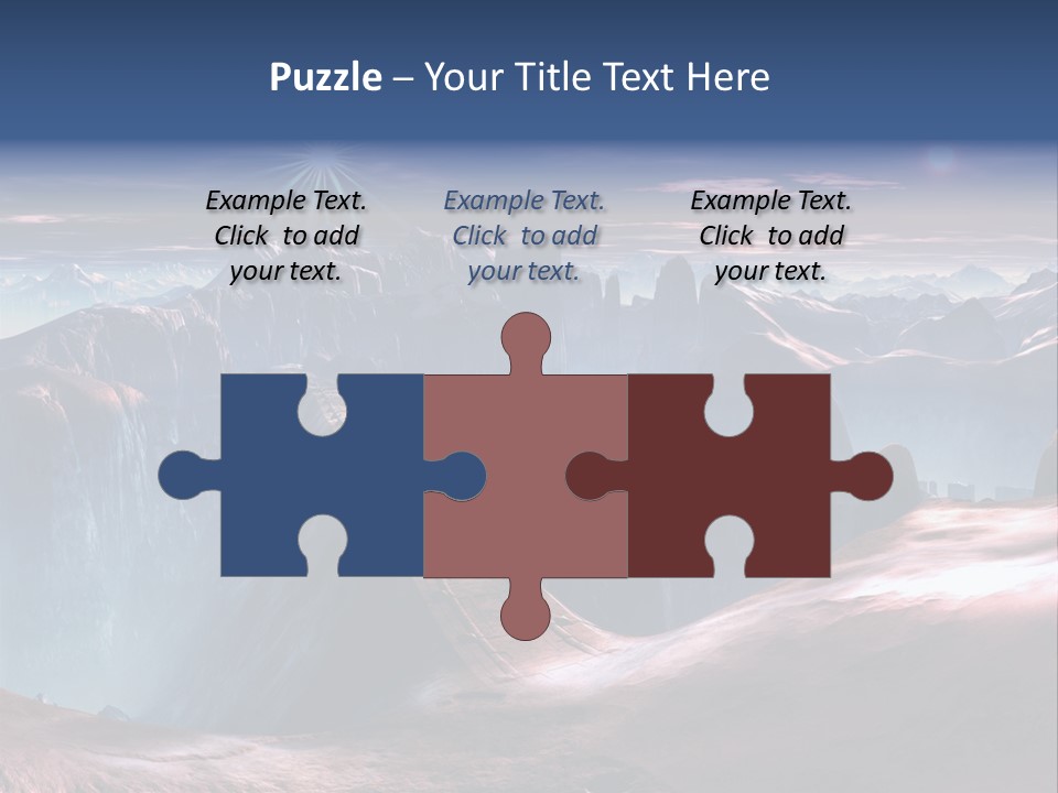 Futuristic View Ravine PowerPoint Template