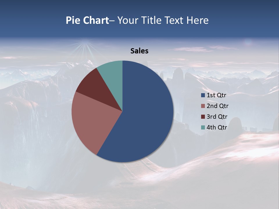 Futuristic View Ravine PowerPoint Template