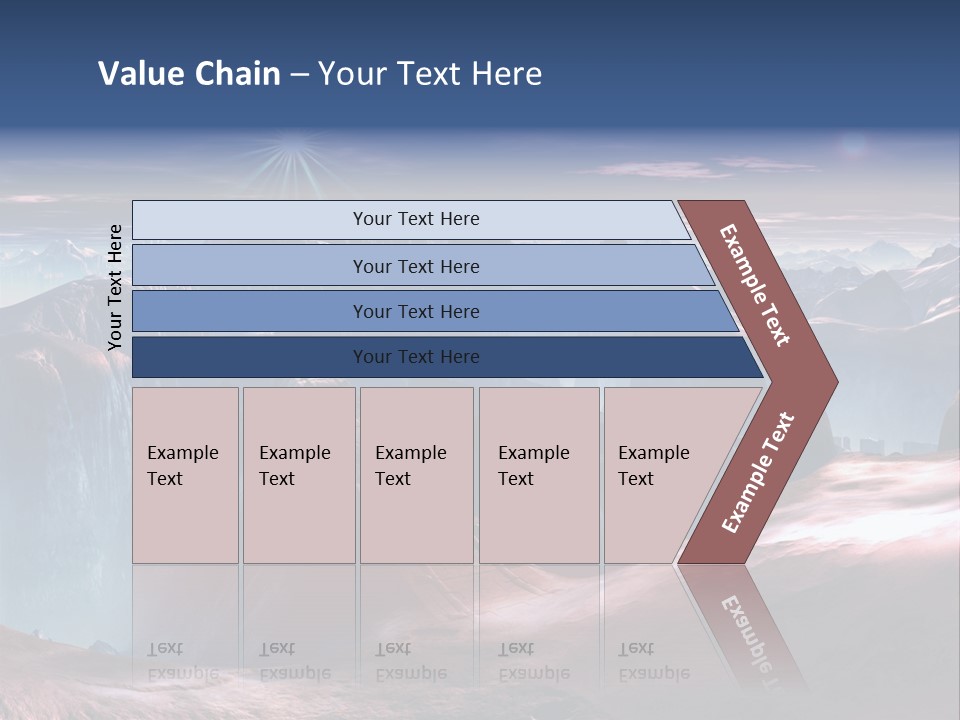 Futuristic View Ravine PowerPoint Template