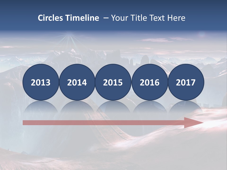 Futuristic View Ravine PowerPoint Template