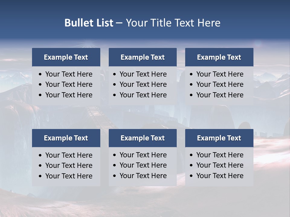 Futuristic View Ravine PowerPoint Template