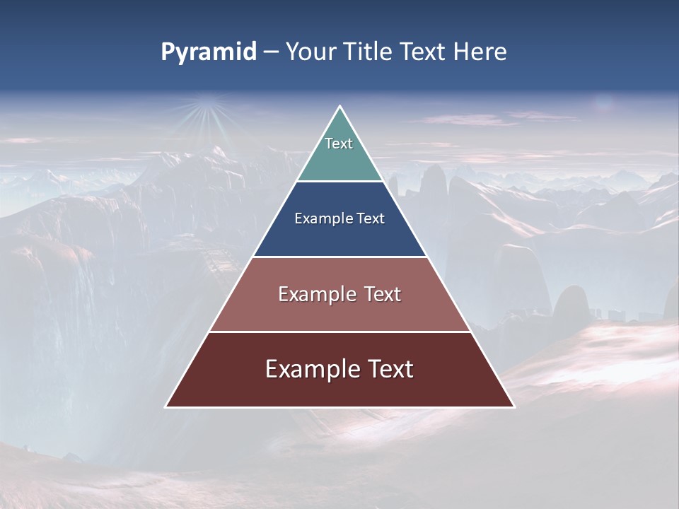 Futuristic View Ravine PowerPoint Template