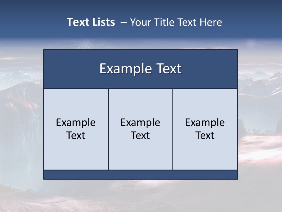 Futuristic View Ravine PowerPoint Template