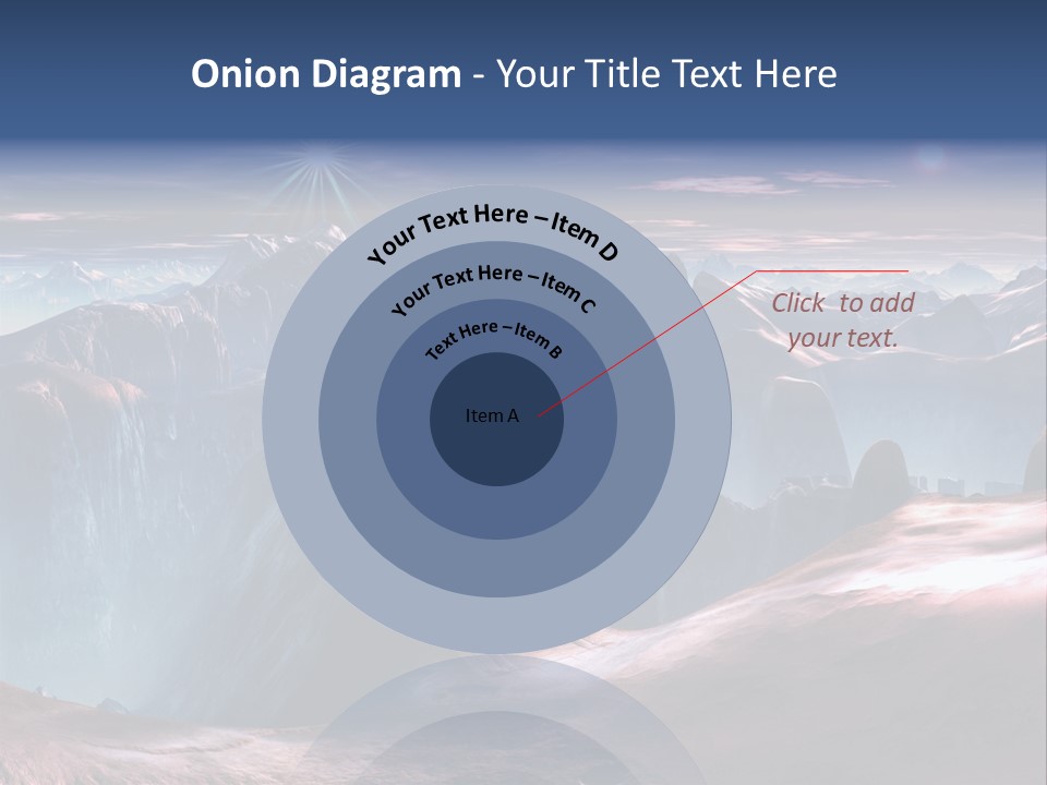 Futuristic View Ravine PowerPoint Template