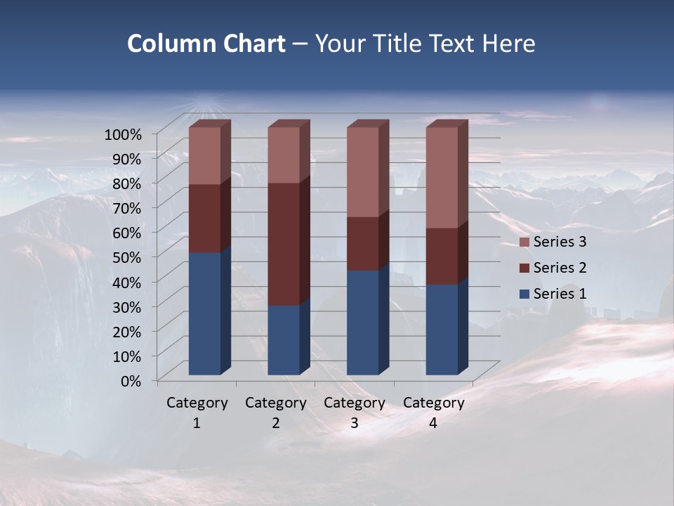 Futuristic View Ravine PowerPoint Template