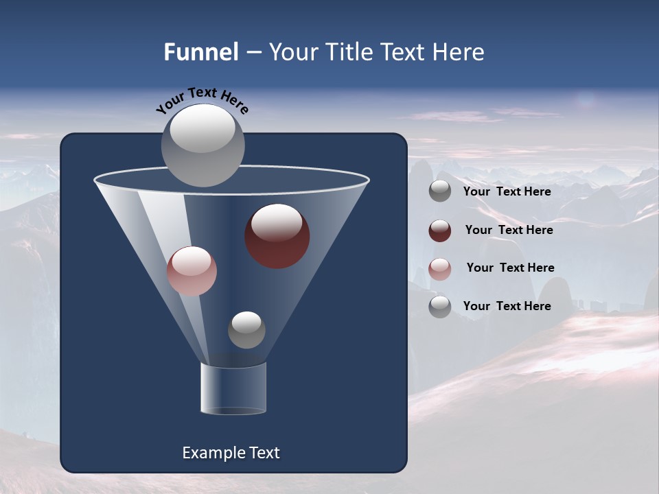 Futuristic View Ravine PowerPoint Template