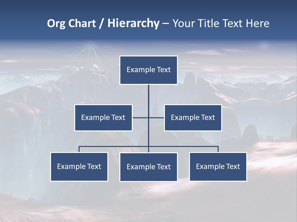 Futuristic View Ravine PowerPoint Template