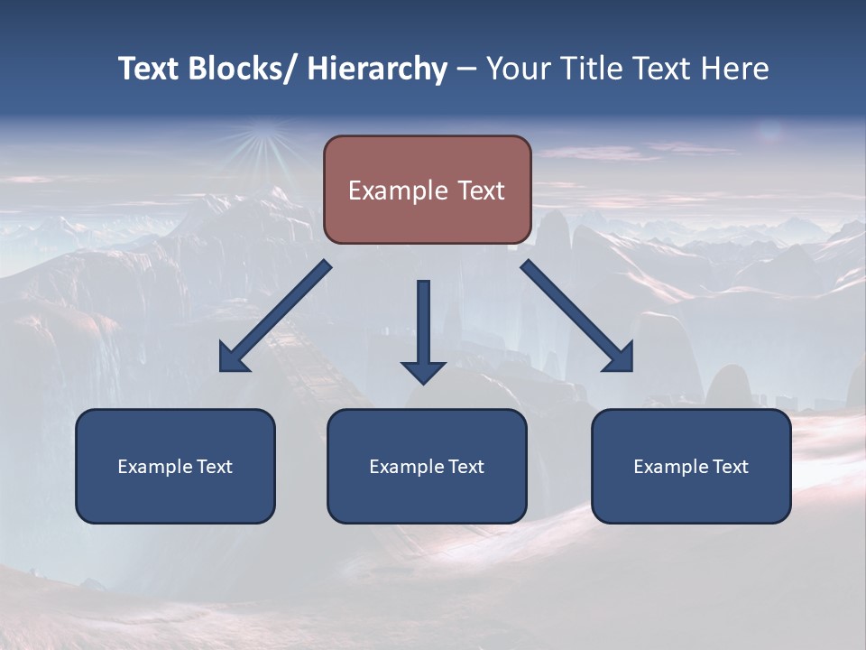 Futuristic View Ravine PowerPoint Template