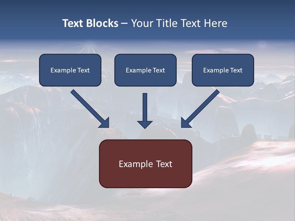 Futuristic View Ravine PowerPoint Template