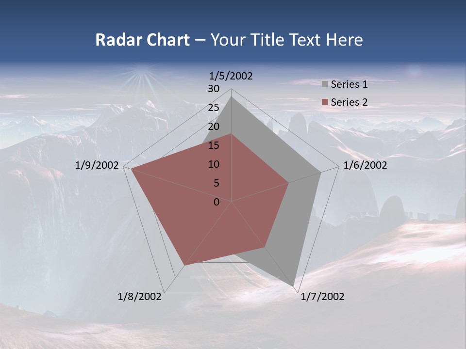 Futuristic View Ravine PowerPoint Template