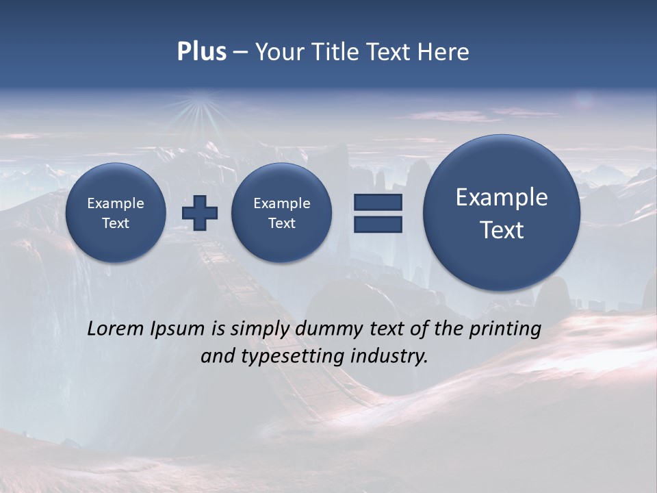 Futuristic View Ravine PowerPoint Template
