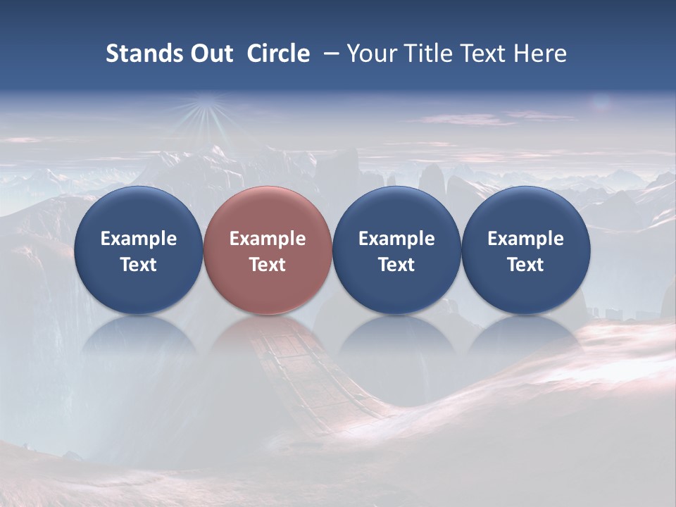 Futuristic View Ravine PowerPoint Template