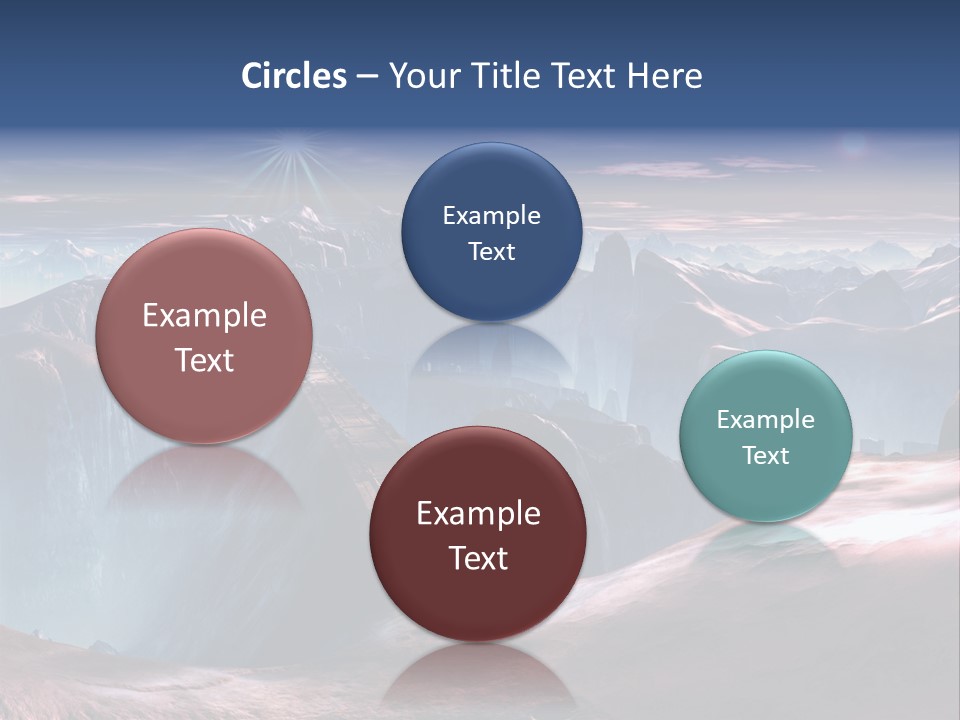 Futuristic View Ravine PowerPoint Template