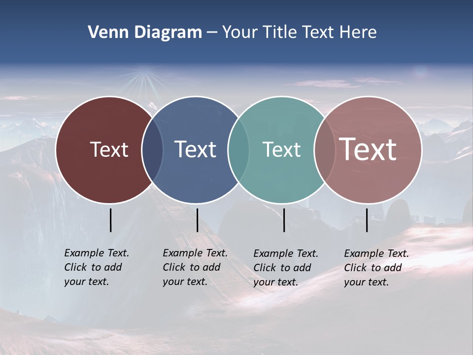 Futuristic View Ravine PowerPoint Template