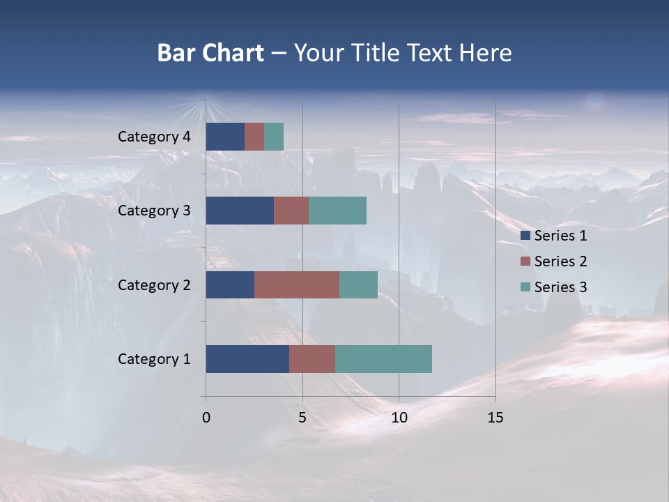 Futuristic View Ravine PowerPoint Template