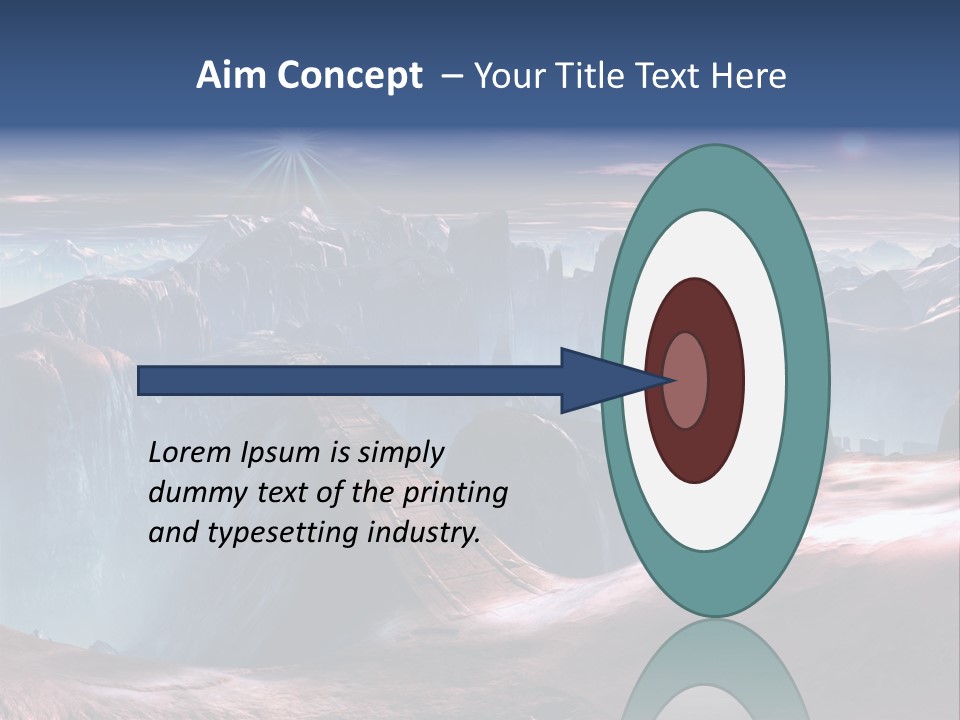 Futuristic View Ravine PowerPoint Template