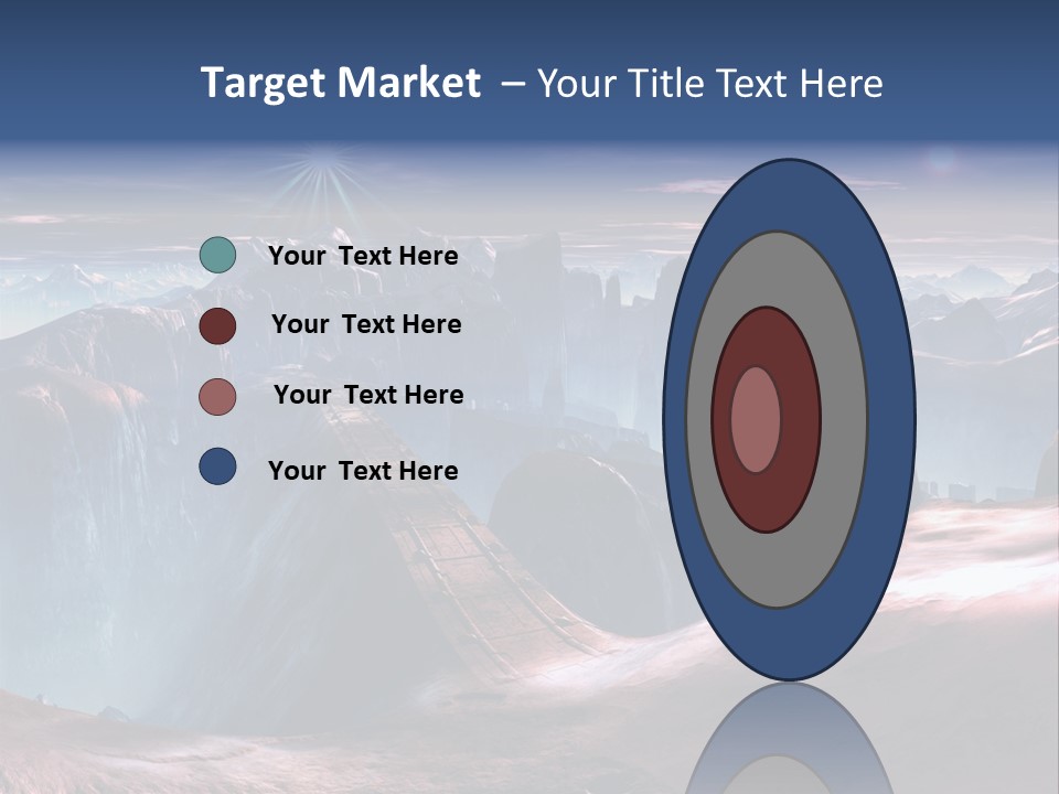 Futuristic View Ravine PowerPoint Template