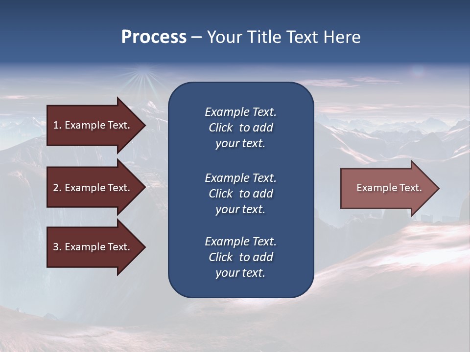 Futuristic View Ravine PowerPoint Template