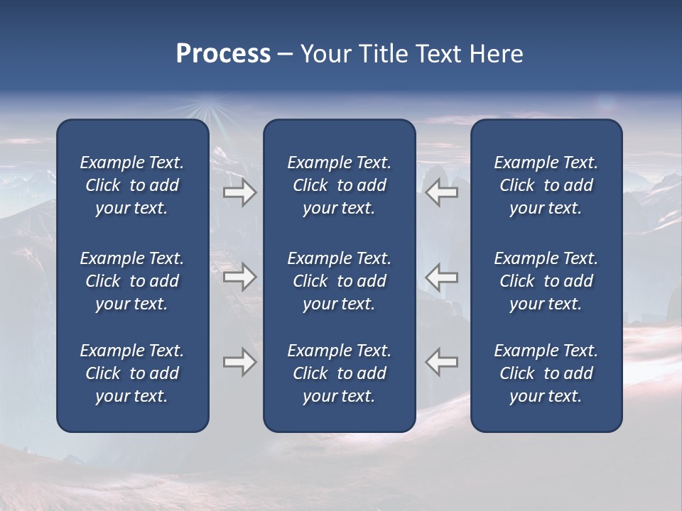 Futuristic View Ravine PowerPoint Template