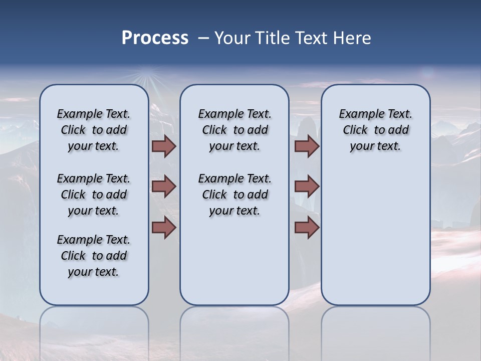 Futuristic View Ravine PowerPoint Template