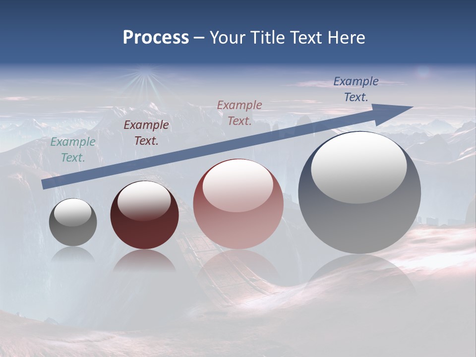 Futuristic View Ravine PowerPoint Template