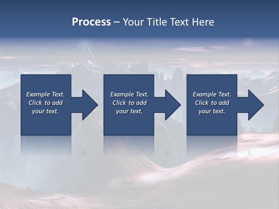 Futuristic View Ravine PowerPoint Template