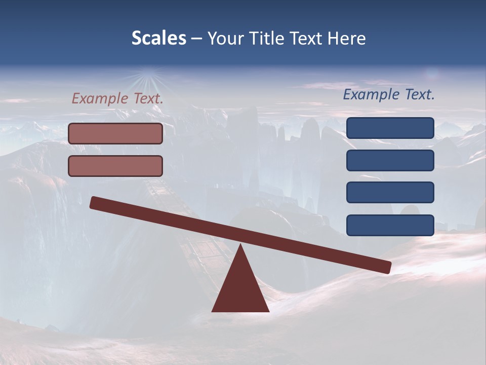 Futuristic View Ravine PowerPoint Template
