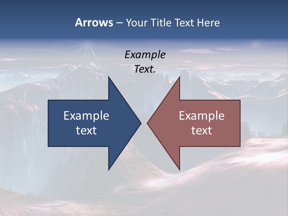 Futuristic View Ravine PowerPoint Template