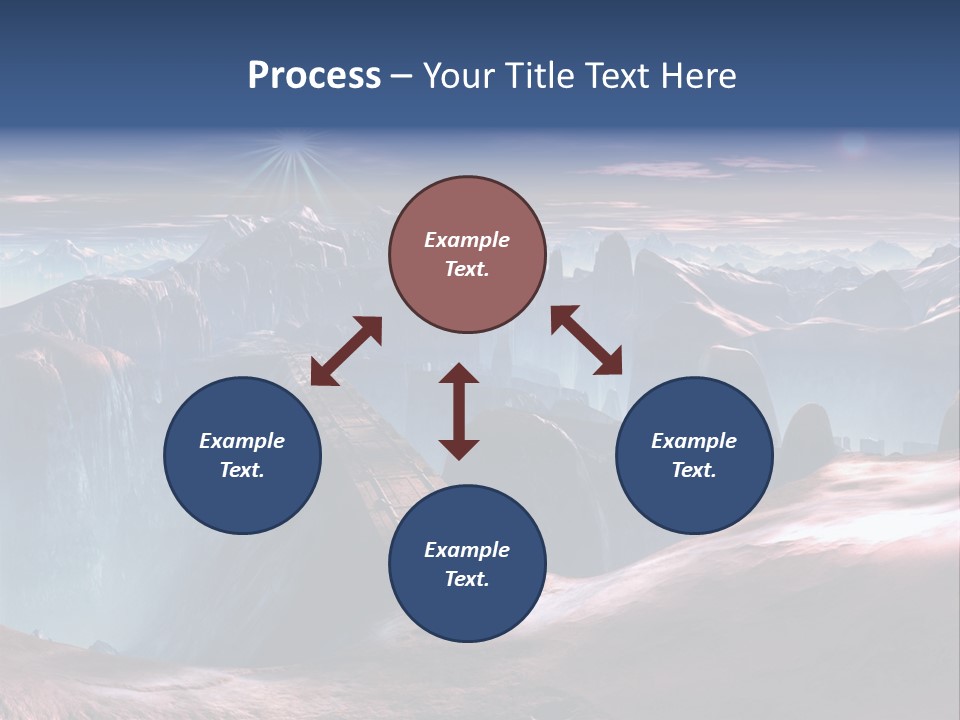 Futuristic View Ravine PowerPoint Template
