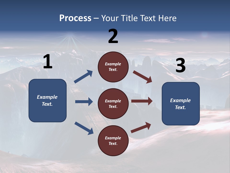 Futuristic View Ravine PowerPoint Template